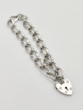 Vintage 925 Sterling Silver Curb Link Bracelet Bracelet-37