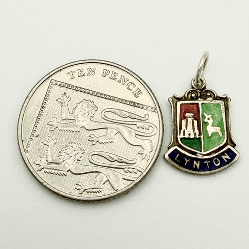Vintage 925 Sterling Silver Lynton Travel Charm CA20-18