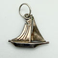 Vintage 925 Sterling Silver Boat Charm CA19-74