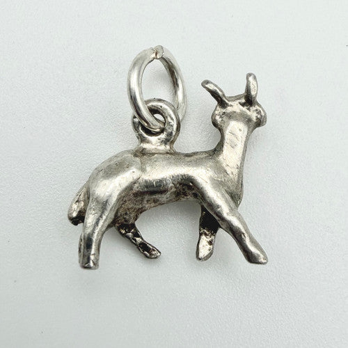 Vintage 925 Sterling Silver Llama Charm CA21-13