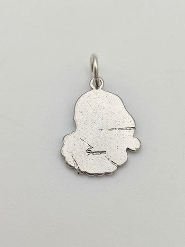 Vintage 925 Sterling Silver Santa Charm CA14-57