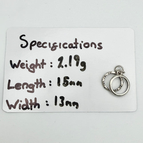 Vintage 925 Sterling Silver Rings Charm CA24-13