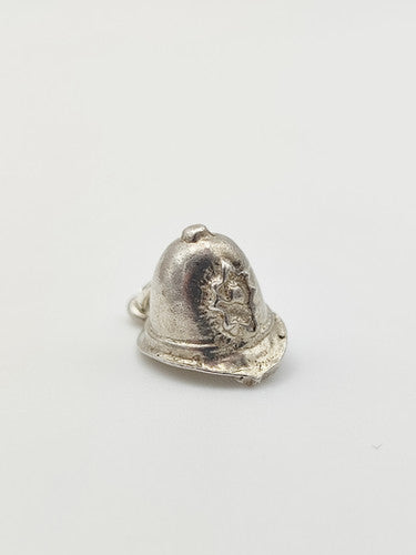 Vintage 925 Sterling Silver Policeman's Helmet Charm CA16-64