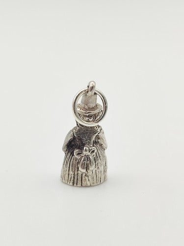 Vintage 925 Sterling Silver Welsh Lady Charm CA17-68