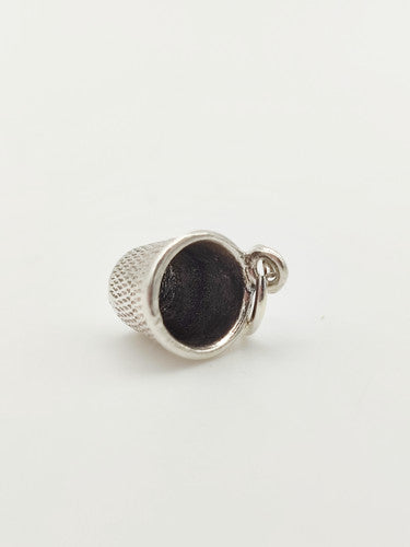 Vintage 925 Sterling Silver Thimble Charm CA17-89