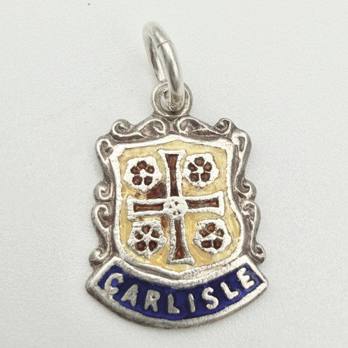 Vintage 925 Sterling Silver Carlisle Travel Charm CA24-38