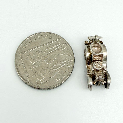 Vintage 925 Sterling Silver Vintage Car Charm CA28-27