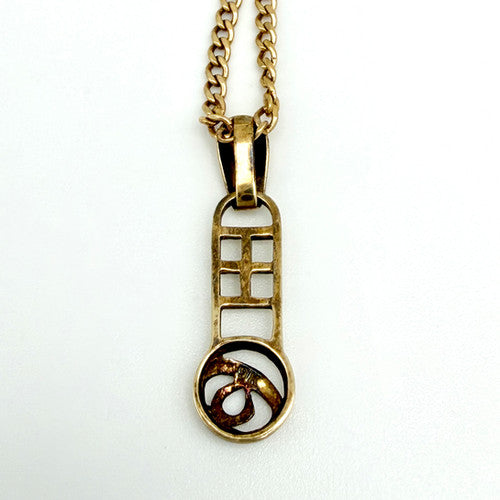 Vintage 9ct Yellow Gold Celtic Necklace PG88