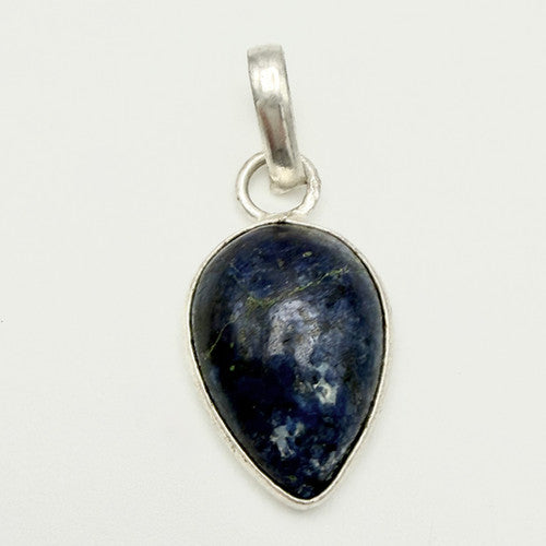 Vintage 925 Sterling Silver Sodalite Pendant PAT113