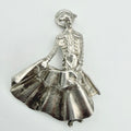 Vintage 925 Sterling Silver Large Matador Charm CA23-37