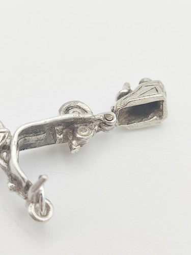 Vintage 925 Sterling Silver Scooter Charm CA17-45