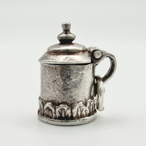 Vintage 925 Sterling Silver Tankard Charm CA23-6