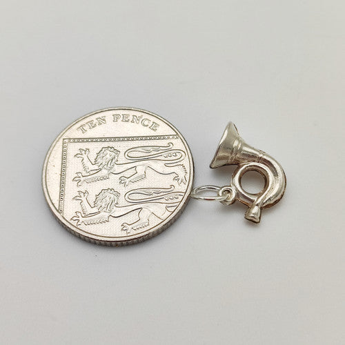 Vintage 925 Sterling Silver French Horn Charm CA19-5