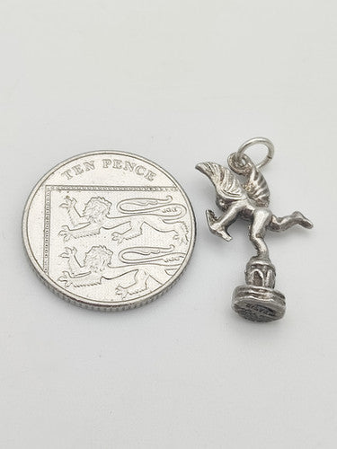 Vintage 925 Sterling Silver Cupid Charm CA13-36