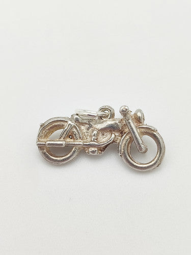 Vintage 925 Sterling Silver Motorbike Charm CA16-19