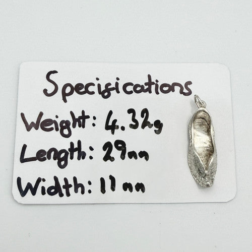 Vintage 925 Sterling Silver Oriental Shoe Charm CA22-20