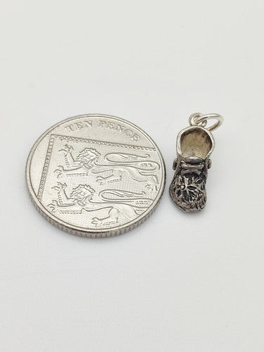 Vintage 925 Sterling Silver Shoe Charm CA14-27