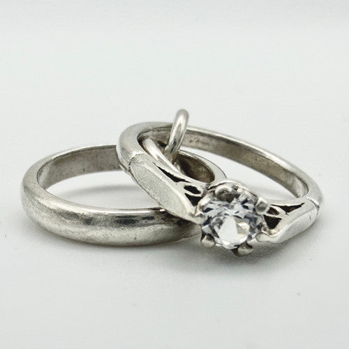 Vintage 925 Sterling Silver Rings Charm CA22-67