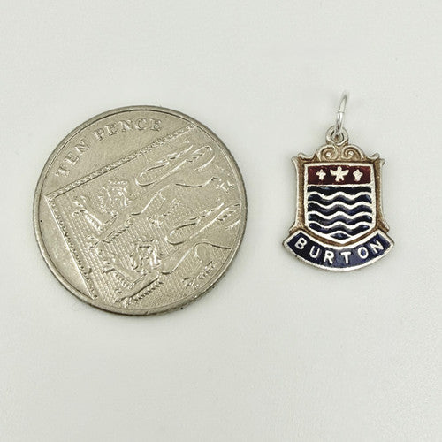 Vintage 925 Sterling Silver Burton Travel Charm CA25-14