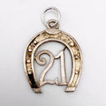 Vintage 925 Sterling Silver Lucky 21 Horseshoe Charm CA29-18