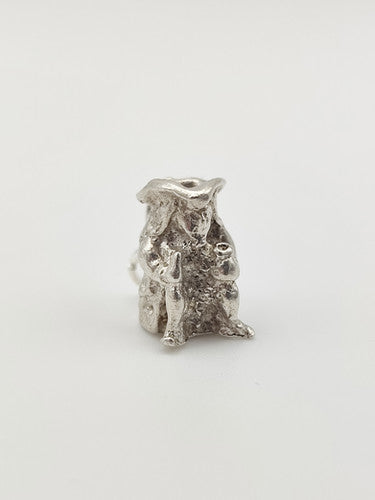 Vintage 925 Sterling Silver Toby Jug Charm CA17-85