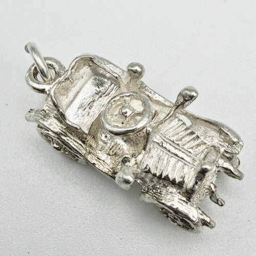 Vintage 925 Sterling Silver Car Charm CA24-24