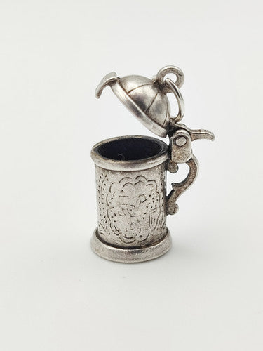 Vintage 925 Sterling Silver Tankard Charm CA15-113
