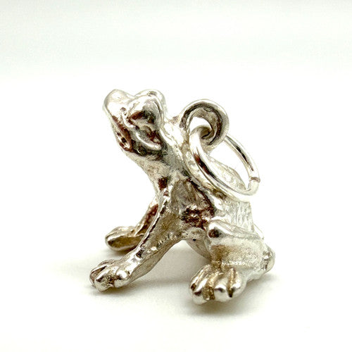 Vintage 925 Sterling Silver Frog Charm CA27-12