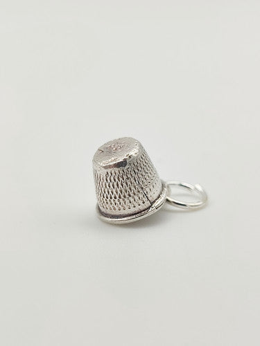 Vintage 925 Sterling Silver Thimble Charm CA17-89