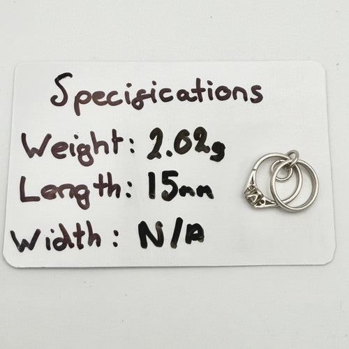 Vintage 925 Sterling Silver Rings Charm CA22-67