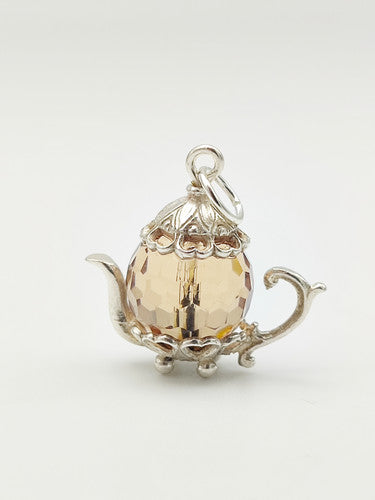 Vintage 925 Sterling Silver Teapot Charm CA17-29
