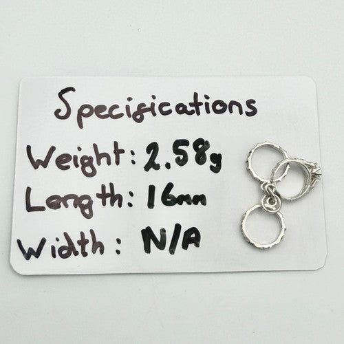Vintage 925 Sterling Silver Rings Charm CA22-71