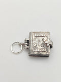 Vintage 925 Sterling Silver Nuvo Bible Charm CA18-75