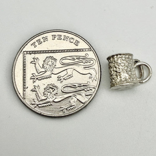 Vintage 925 Sterling Silver Tankard Charm CA22-99