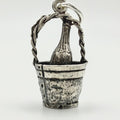 Vintage 925 Sterling Silver Champagne Bucket Charm CA24-21