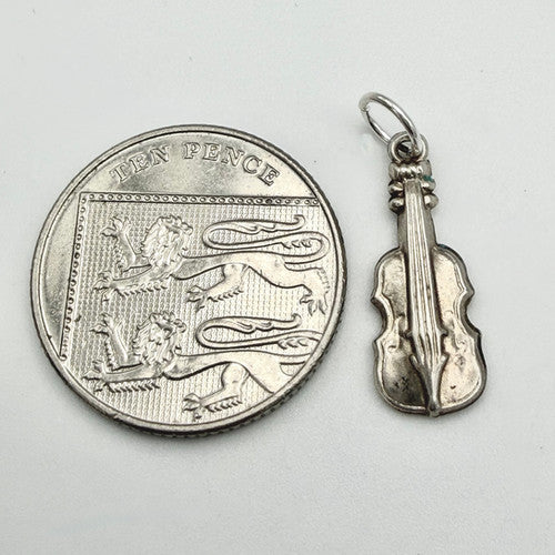 Vintage 925 Sterling Silver Cello Charm CA21-20