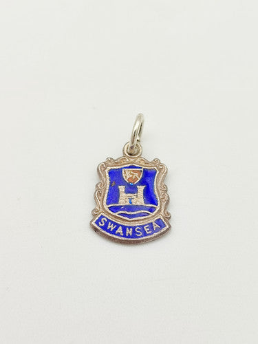 Vintage 925 Sterling Silver Swansea Travel Charm CA14-44