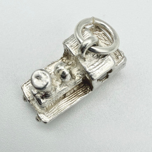Vintage 925 Sterling Silver Train Charm CA22-81