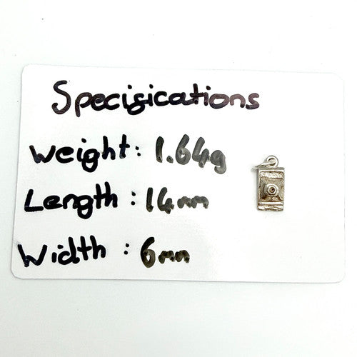Vintage 925 Sterling Silver Camera Charm CA26-4