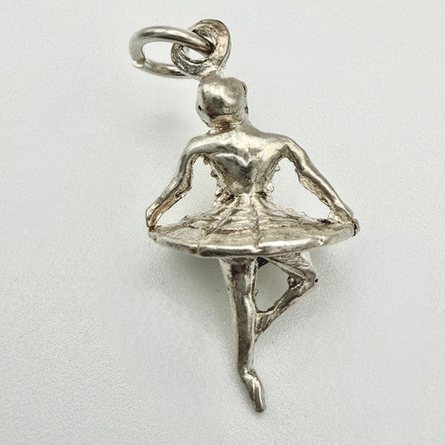 Vintage 925 Sterling Silver Ballerina Charm CA24-70