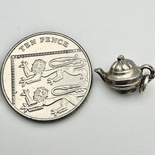 Vintage 925 Sterling Silver Teapot Charm CA21-15