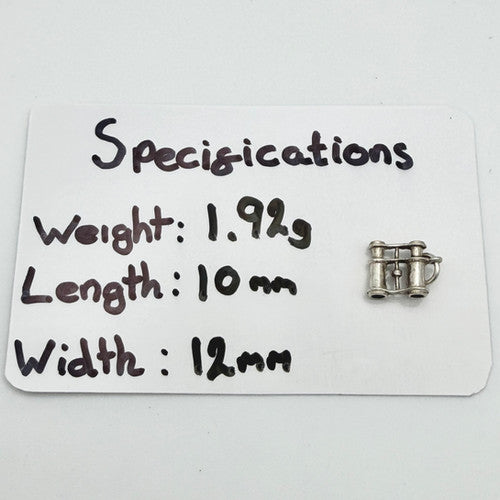 Vintage 925 Sterling Silver Binoculars Charm CA22-89