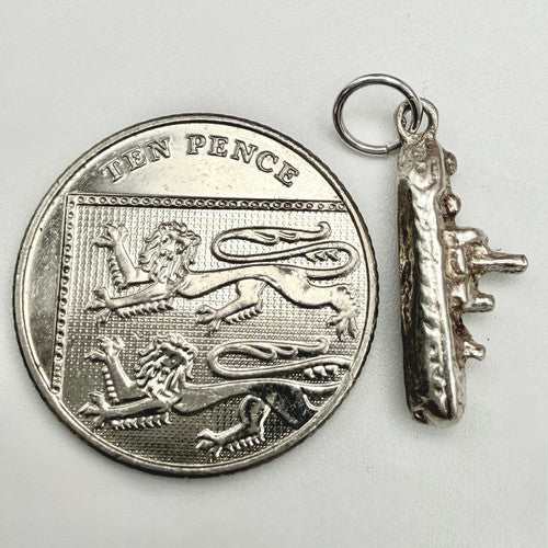 Vintage 925 Sterling Silver Boat Charm CA23-43
