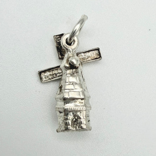 Vintage 925 Sterling Silver Windmill Charm CA22-6