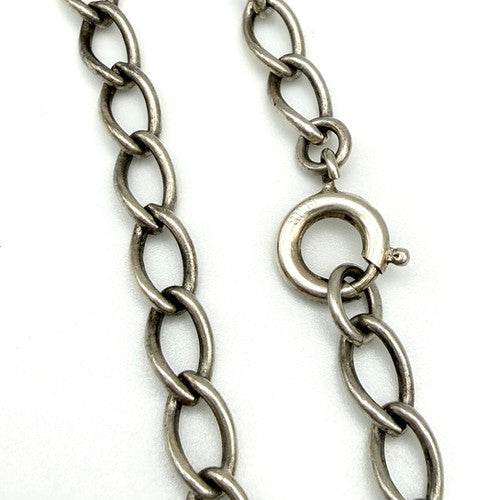 Vintage 925 Sterling Silver Curb Bracelet Bracelets-59