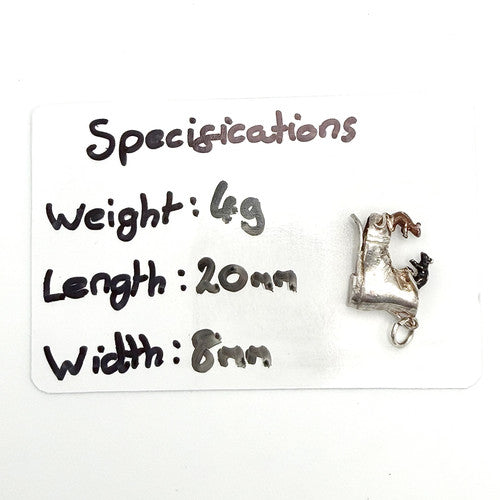 Vintage 925 Sterling Silver Mice in Boot Charm CA26-40