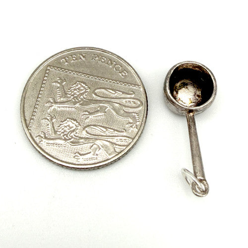 Vintage 925 Sterling Silver Sosban Fach Charm CA27-37
