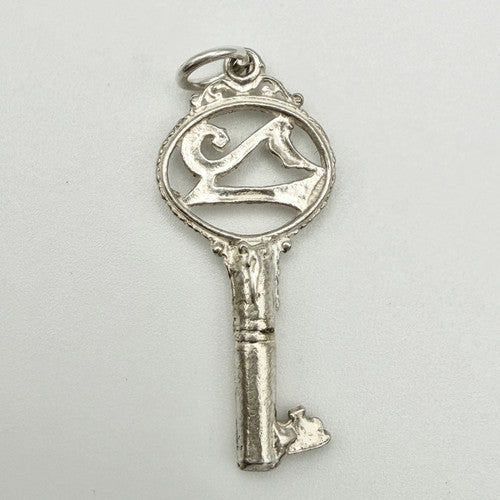 Vintage 925 Sterling Silver 21 Key Charm CA24-60