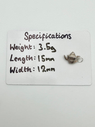 Vintage 925 Sterling Silver Teapot Charm CA19-56