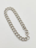 Vintage 925 Sterling Silver Double Curb Link Bracelet Bracelets-13